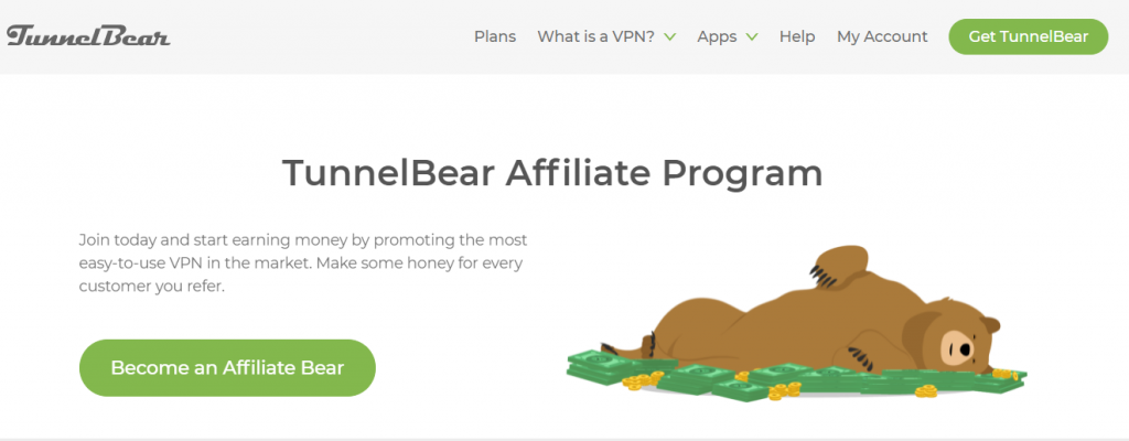 TunnelBear affiliate program