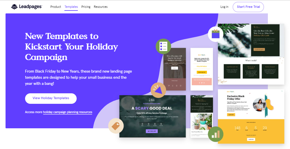 leadpages templates
